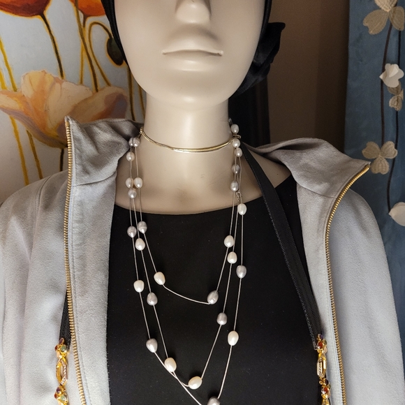 Ross-Simmons cultured pearl necklace - Picture 2 of 3